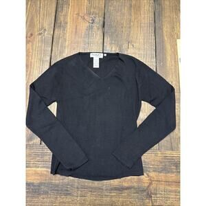 Kevo Petites 100 Silk Size P Womens V‎ Neck Sweater, Small